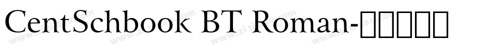 CentSchbook BT Roman字体转换